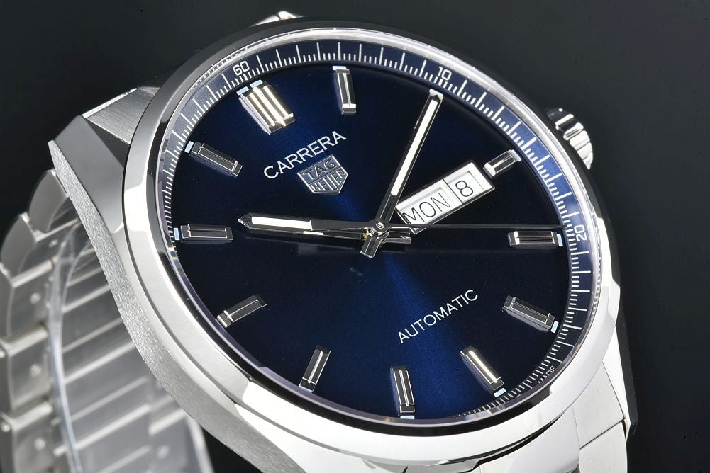  Shop Authentic Tag Heuer Carrera Day Date Blue Dial Silver Steel Strap Watch for Women - WBN2012.BA0640 - Luxxuri