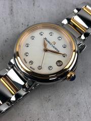 Shop Authentic Maurice Lacroix Fiaba Mother of Pearl Dial Two Tone Steel Strap Watch for Women - FA1007-PVP13-170-1 - Luxxuri