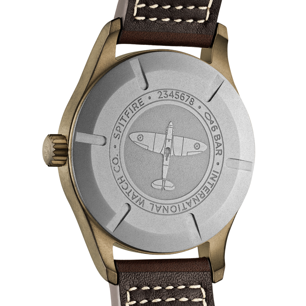  Shop Authentic IWC Pilot's Watch Automatic Spitfire Green Dial Brown Leather Strap Watch for Men - IW326802 - Luxxuri