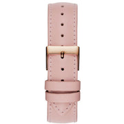  Shop Authentic Guess Wonderlust Beige Dial Pink Leather Strap Watch for Women - W1065L1 - Luxxuri