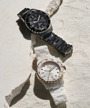  Shop Authentic Fossil FB-01 Analog White Dial White Ceramic Strap Watch for Women - CE1107 - Luxxuri