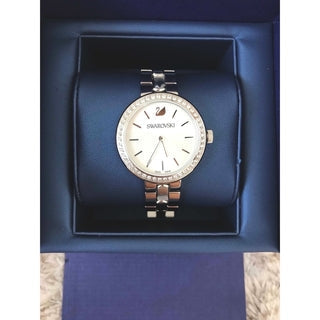 Shop Authentic Swarovski Daytime Crystal Silver Dial Silver Steel Strap Watch for Women - 5095600 - Luxxuri