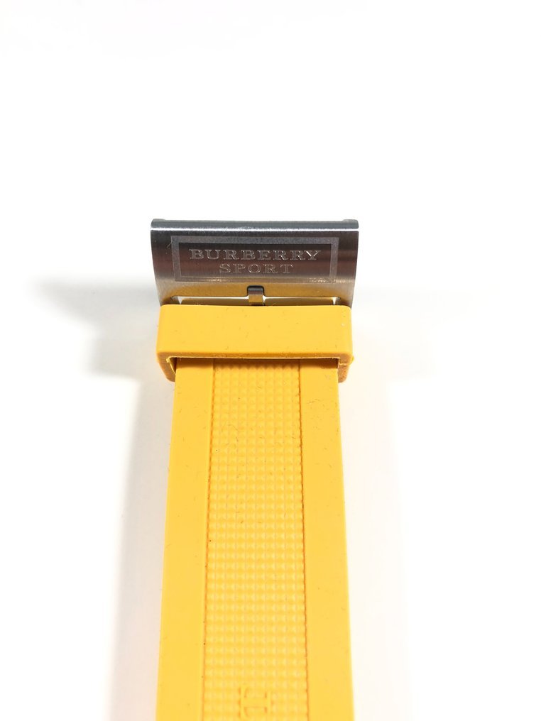  Shop Authentic Burberry Sport Chronograph Grey Dial Yellow Rubber Strap Watch for Men - BU7712 - Luxxuri