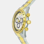  Shop Authentic Versace Classic Chronograph Quartz Silver Dial Two Tone Steel Strap Watch For Men - VEV700519 - Luxxuri