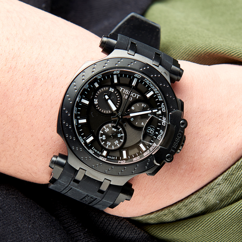  Shop Authentic Tissot T Race Chronograph Anthracite Black Dial Black Silicone Strap Watch For Men - T115.417.37.061.03 - Luxxuri