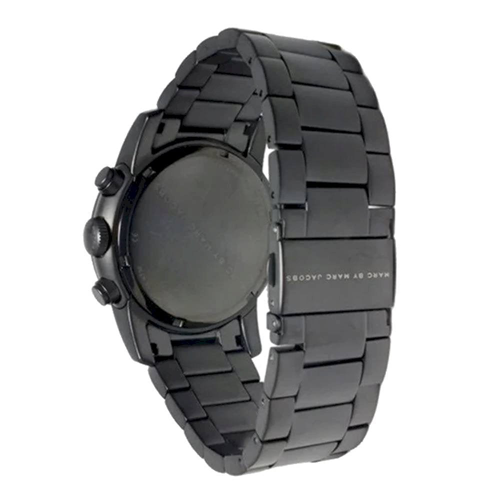  Shop Authentic Marc Jacobs Larry Chronograph Black Dial Black Steel Strap Watch for Men - MBM5052 - Luxxuri
