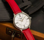  Shop Authentic Tissot Bella Ora Round White Dial Black Leather Strap Watch For Women - T103.210.16.018.00 - Luxxuri