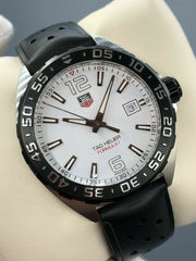  Shop Authentic Tag Heuer Formula 1 Quartz White Dial Black Rubber Strap Watch for Men -  WAZ1111.FT8023 - Luxxuri