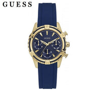  Shop Authentic Guess Catalina Blue Gold Tone Blue Silicone Strap Watch For Women - W0562L2 - Luxxuri
