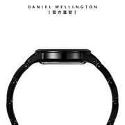  Shop Authentic Daniel Wellington Iconic Link Ceramic Black Dial Black Steel Strap Watch For Women - DW00100414 - Luxxuri