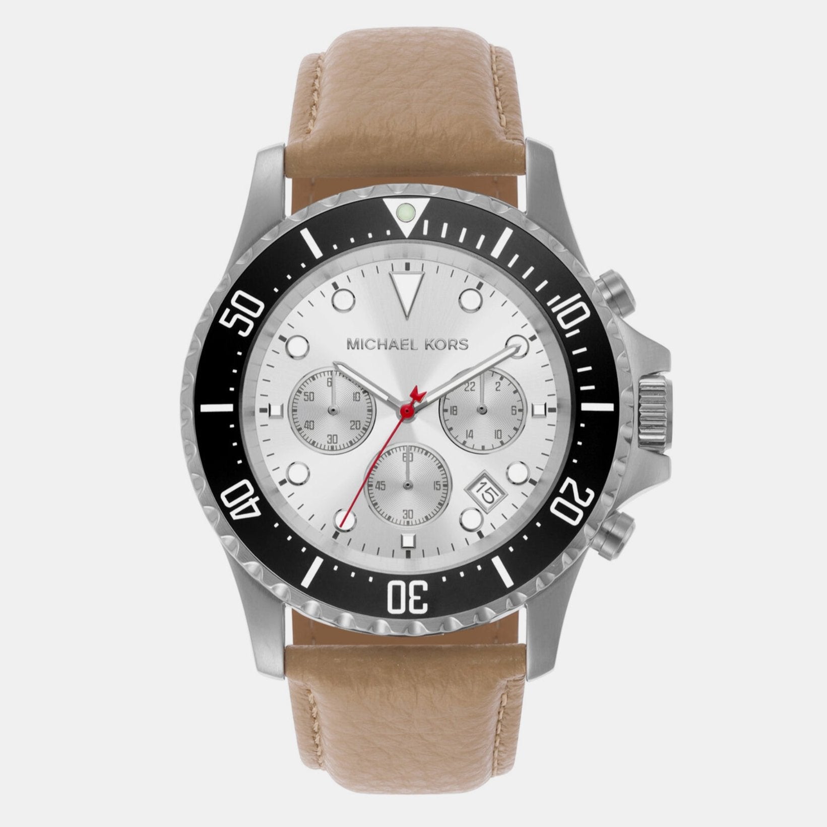  Shop Authentic Michael Kors Everest Analog White Dial Brown Leather Strap Watch For Men - MK9092 - Luxxuri