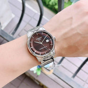  Shop Authentic Tissot Luxury Powermatic 80 Brown Dial Silver Steel Strap Watch For Men - T086.407.11.291.00 - Luxxuri