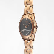  Shop Authentic Tissot T Wave Black Dial Rose Gold Steel Strap Watch For Women - T112.210.33.051.00 - Luxxuri
