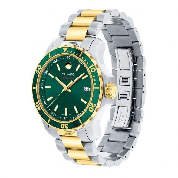  Shop Authentic Movado Series 800 Green Dial Two Tone Steel Strap Watch for Men - 2600147 - Luxxuri