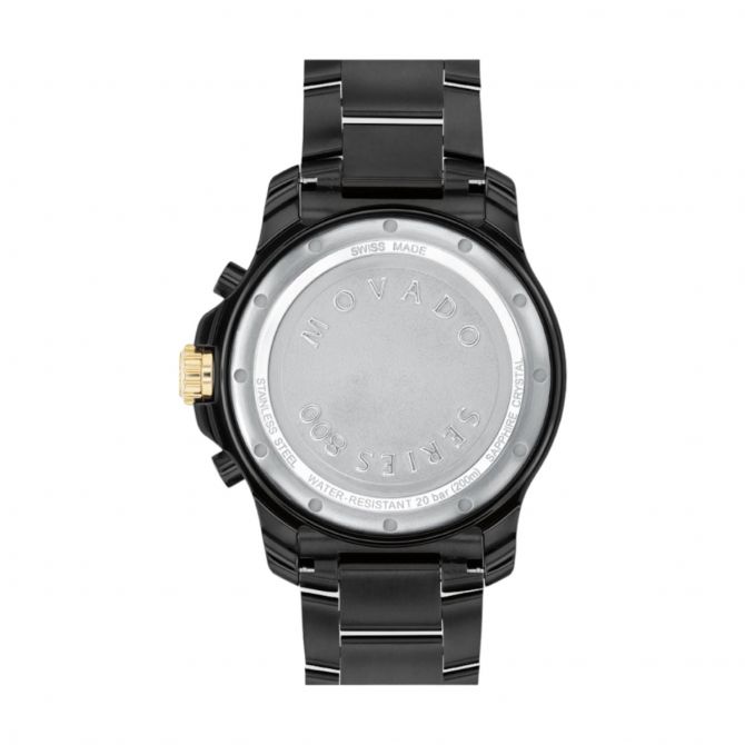 Shop Authentic Movado Series 800 Black Dial Black Steel Strap Watch For Men - 2600161 - Luxxuri