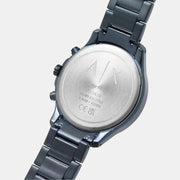  Shop Authentic Armani Exchange Hampton Chronograph Blue Dial Blue Steel Strap Watch For Men - AX2430 - Luxxuri
