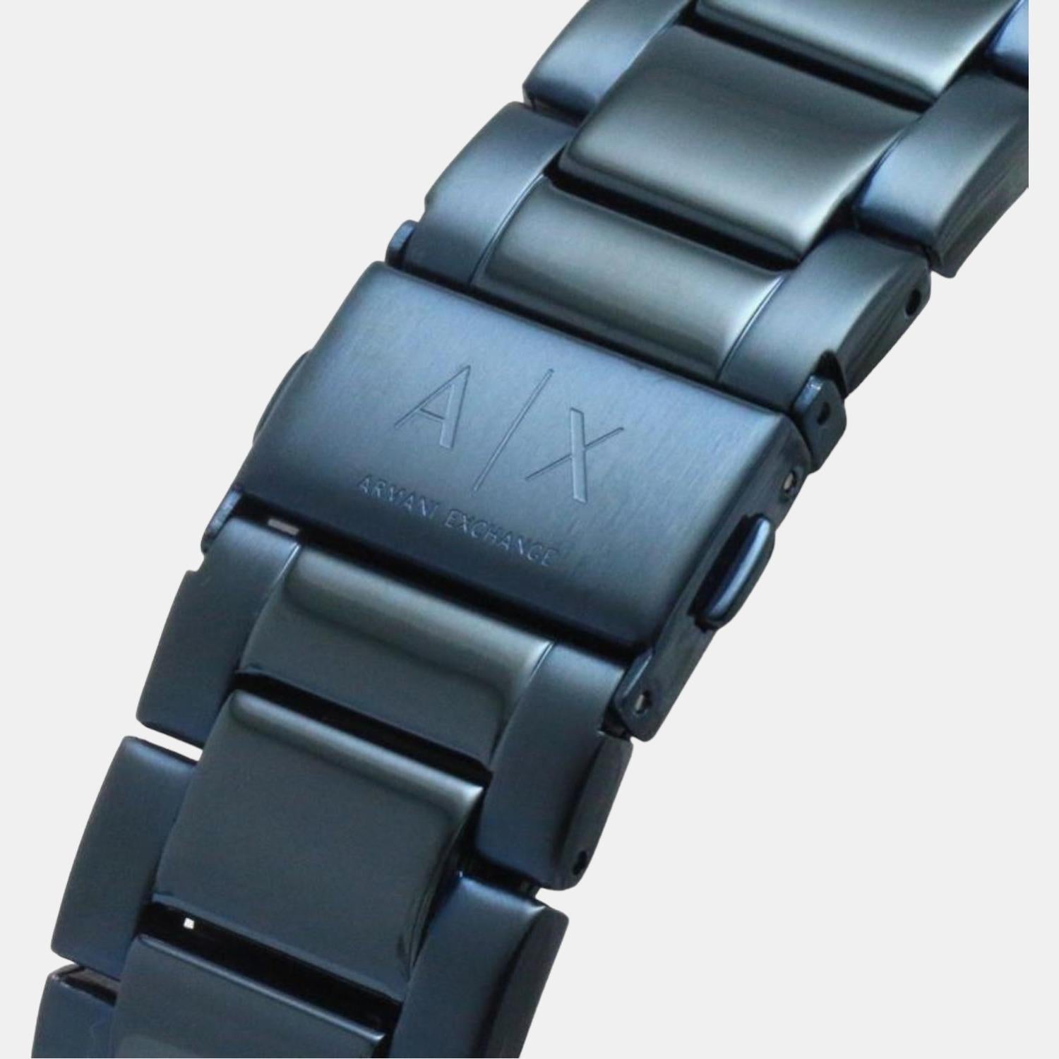  Shop Authentic Armani Exchange Hampton Chronograph Blue Dial Blue Steel Strap Watch For Men - AX2430 - Luxxuri