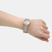  Shop Authentic Versace Virtus Quartz White Dial Two Tone Steel Strap Watch For Women - VET300721 - Luxxuri