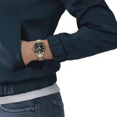  Shop Authentic Tissot Seastar 1000 Black Dial Two Tone Steel Strap Watch for Women - T120.210.22.051.00 - Luxxuri
