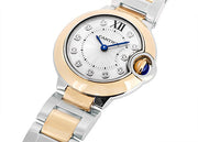  Shop Authentic Cartier Ballon Bleu De Cartier Diamonds Silver Dial Two Tone Steel Strap Watch for Women - W3BB0026 - Luxxuri