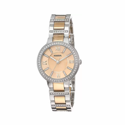  Shop Authentic Fossil Virginia Rose Gold Dial Two Tone Steel Strap Watch for Women - ES3405 - Luxxuri