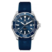  Shop Authentic Tag Heuer Aquaracer Blue Dial Blue Rubber Strap Watch for Men - WAY111C.FT6155 - Luxxuri