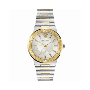  Shop Authentic Versace Hellenyium Green Dial Two Tone Steel Strap Watch for Women - VEVH00620 - Luxxuri