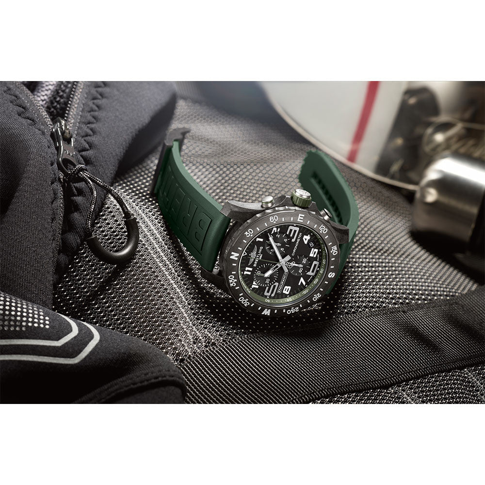  Shop Authentic Breitling Endurance Pro Black Dial Green Rubber Strap Watch for Men - X82310D31B1S1 - Luxxuri