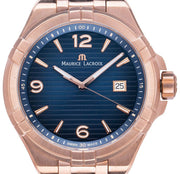 Shop Authentic Maurice Lacroix Aikon Limited Edition Blue Dial Blue Leather Strap Watch For Men - AI6008-BRZ01-420-1 - Luxxuri