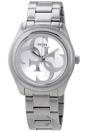  Shop Authentic Guess G-Twist Silver Dial Silver Steel Strap Watch for Women - W1082L1 - Luxxuri