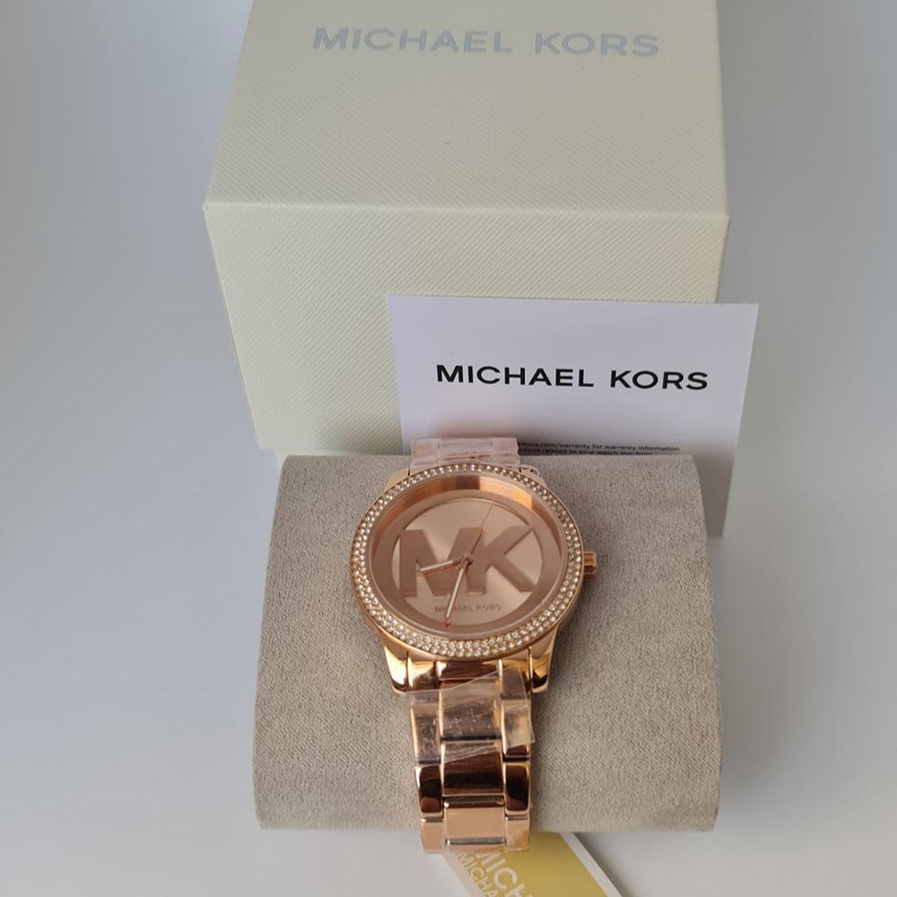  Shop Authentic Michael Kors Tibby Quartz Rose Gold Dial Rose Gold Steel Strap Watch For Women - MK6880 - Luxxuri