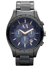  Shop Authentic Armani Exchange Chronograph Blue Dial Grey Steel Strap Watch For Men - AX1166 - Luxxuri
