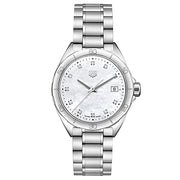  Shop Authentic Tag Heuer Formula 1 White Mother of Pearl Dial Silver Steel Strap Watch for Women - WBJ1319.BA0666 - Luxxuri
