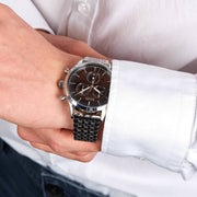 Shop Authentic Hugo Boss Companion Black Dial Silver Steel Strap Watch for Men - 1513652 - Luxxuri