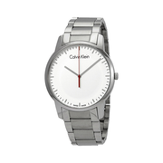 Shop Authentic Calvin Klein City Quartz White Dial Silver Steel Strap Watch for Men - K2G2G1Z6 - Luxxuri