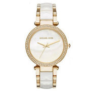  Shop Authentic Michael Kors Parker Mother of Pearl Dial Two Tone Steel Strap Watch for Women - MK6400 - Luxxuri