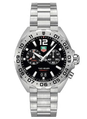  Shop Authentic Tag Heuer Formula 1 Black Dial Silver Steel Strap Watch for Men - WAZ111A.BA0875 - Luxxuri