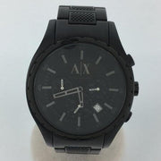  Shop Authentic Armani Exchange Chronograph Black Dial Black Steel Strap Watch for Men - AX1058 - Luxxuri