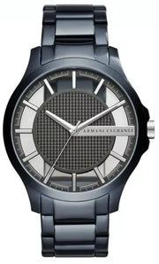  Shop Authentic Armani Exchange Hampton Skeleton Grey Dial Blue Steel Strap Watch For Men - AX2401 - Luxxuri