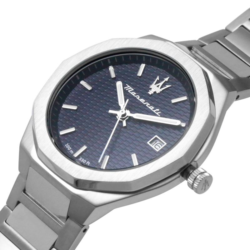  Shop Authentic Maserati Stile Blue Dial Silver Steel Strap Watch For Men - R8853142006 - Luxxuri