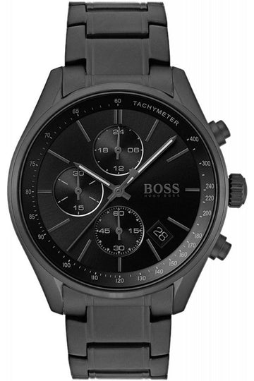  Shop Authentic Hugo Boss Grand Prix Black Dial Black Steel Strap Watch for Men - 1513676 - Luxxuri