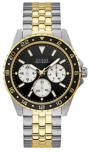  Shop Authentic Guess Odyssey Black Dial Two Tone Steel Strap Watch For Men - W1107G6 - Luxxuri