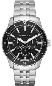  Shop Authentic Michael Kors Cunningham Multifunction Black Dial Silver Steel Strap Watch For Men - MK7156 - Luxxuri