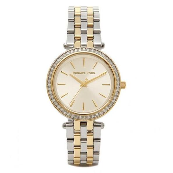  Shop Authentic Michael Kors Darci Silver Dial Two Tone Steel Strap Watch for Women - MK3405 - Luxxuri