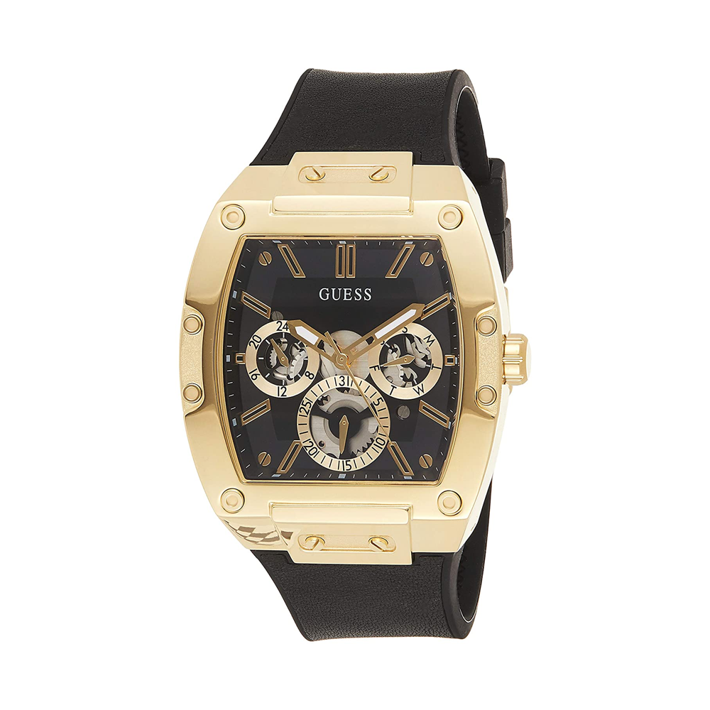  Shop Authentic Guess Phoenix Multifunction Black Dial Black Leather Strap Watch for Men - GW0202G1 - Luxxuri