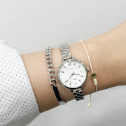  Shop Authentic Marc Jacobs Sally White Dial Silver Steel Strap Watch for Women - MBM8642 - Luxxuri