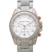 Shop Authentic Michael Kors Blair Chronograph Silver Dial Silver Steel Strap Watch for Women - MK5459 - Luxxuri