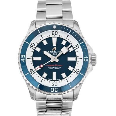  Shop Authentic Breitling Superocean Automatic 42mm Blue Dial Silver Steel Strap Watch for Men - A17375E71C1A1 - Luxxuri