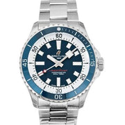  Shop Authentic Breitling Superocean Automatic 42mm Blue Dial Silver Steel Strap Watch for Men - A17375E71C1A1 - Luxxuri