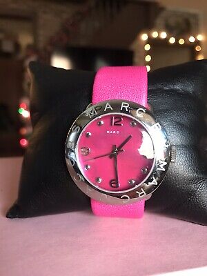  Shop Authentic Marc Jacobs Amy Pop Pink Dial Pink Leather Strap Watch for Women - MBM1286 - Luxxuri